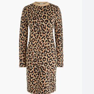 Leopard sweater-dress
